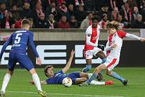 Evropská fotbalová liga SK Slavia Praha - Chelsea FC v Edenu