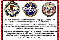 Zpráva FBI umístěná na adrese megaupupload.com