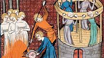 Mučení a popravy čarodějnic ve středověkých iluminacích