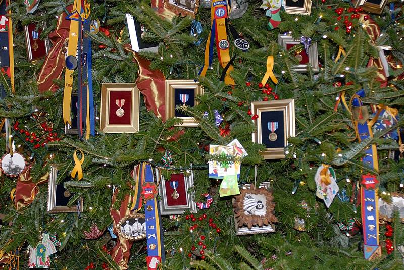 Každá ozdoba použitá na výzdobu oficiálního stromku Bílého domu nese nějaký význam. V roce 2011 byly vánoční dekorace v sídle věnovány vojákům. Vánoční stromek prezidentského páru Barack a Michelle Obamů tak obsahoval vojenská vyznamenání.