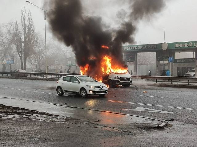 Násilné demonstrace v Kazachstánu.