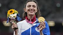 Olympijská vítězka Marija Lasickeneová z Ruska.
