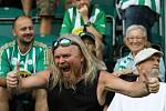 Zápas fotbalové Fortuna ligy mezi Bohemians Praha 1905 a FC Baníkem Ostrava v Ďolíčku 13.srpna.