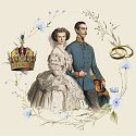 Plakát k výstavě Císařské svatby, která se nyní koná na rakouském zámku Hof, zobrazuje císařovnu Sisi a císaře Františka Josefa I.