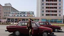 Volvo 144 v Severní Koreji.