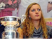 Petra Kvitová po návratu z finále Fed Cupu v Moskvě.