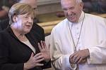 Setkání Angely Merkelové s papežem Františkem