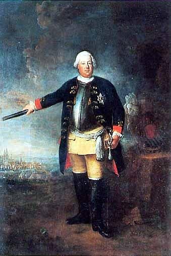 Pruský král Fridrich Vilém I. položil základy proslulého pruského militarismu a tradici oblékání pruských panovníků do uniforem. Přezdívalo se mu Kaprál na trůně.