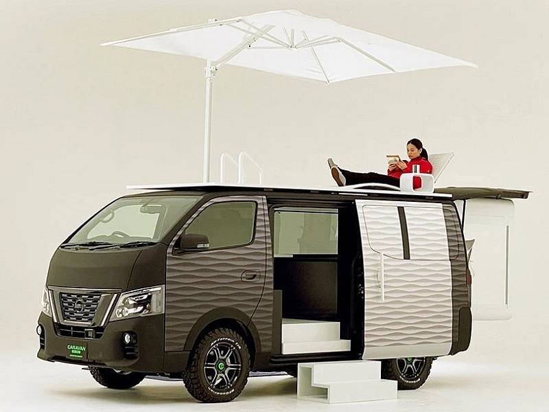 Kancelář na kolech: Nissan NV350 Caravan Office Pod