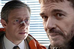 Martin Freeman (vlevo) jako Lester Nygaard. 