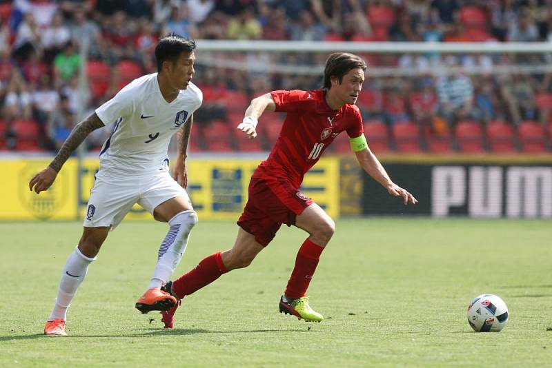 Přípravné utkání Česká republika vs Jižní Korea, 5. června v Praze.