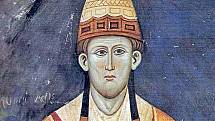 Papež Innocenc III., fiktivní portrét na fresce z první čtvrtiny 13. století v klášteře Sacro Speco v Subiacu