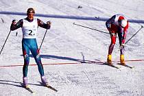 Legendární finiš. Silvio Fauner porazil ve finiši Björna Dählieho a získal pro italskou štafetu olympijské zlato.