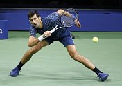 Novak Djokovič ve finále US Open.
