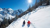 Údolí Stubai v Rakousku - na ledovci se tu lyžuje až do června