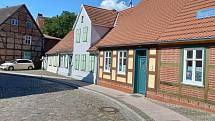 Wittenberge, bývalé hlavní město Evropy šicích strojů. Do roku 1945 Singer poté Veritas. Výroba skončila v roce 1991. V tovární věží je muzeum.