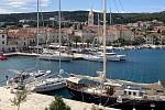 Split, největší město na pobřeží Dalmácie.