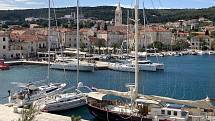 Split, největší město na pobřeží Dalmácie.