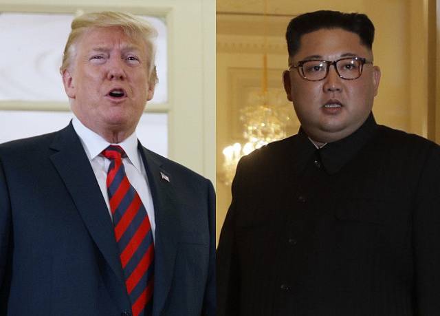 Donald Trump (vlevo) a Kim Čong-un.