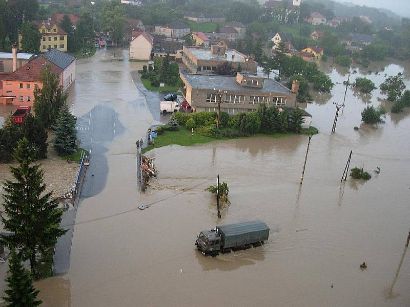 Povodně v Jeseníku nad Odrou