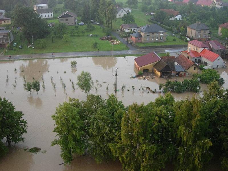 Povodně v Jeseníku nad Odrou