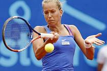 Česká tenistka Barbora Záhlavová-Strýcová ve finále ECM Prague Open.