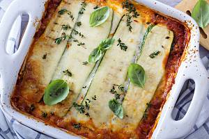 Cuketové lasagne jsou plné chuti, sýra a řadí se mezi dietní recepty