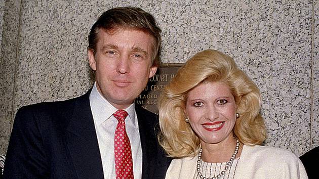 Ivana Trumpová a Donald Trump v roce 1988