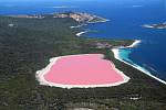Jezero Hillier v Austrálii je přírodním unikátem