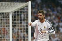 Sergio Ramos z Realu Madrid se raduje z gólu.