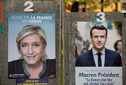Marine Le Penová a Emanuel Macron, favorité voleb