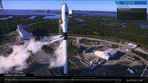 Start rakety Falcon 9 z raketové střelnice na mysu Caraneval