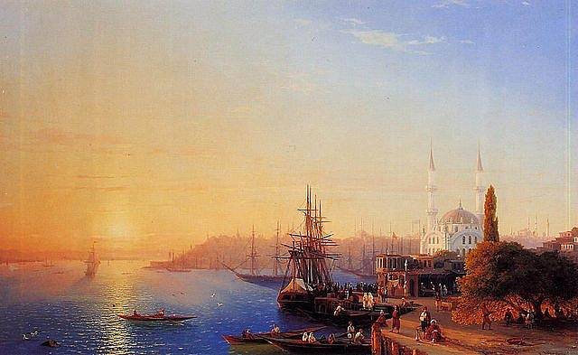 Cařihradské panorama, romantický obraz od Ivana Konstantoviče Ajvazovského
