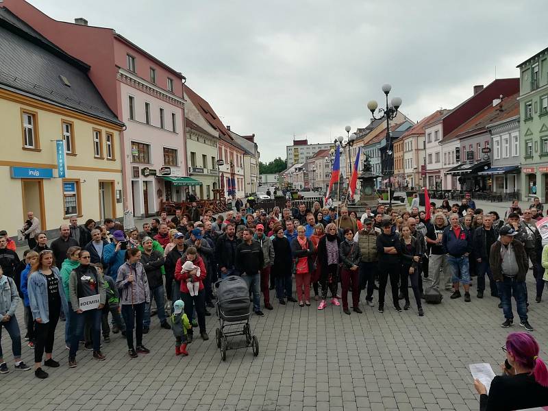 Protesty v Sokolově