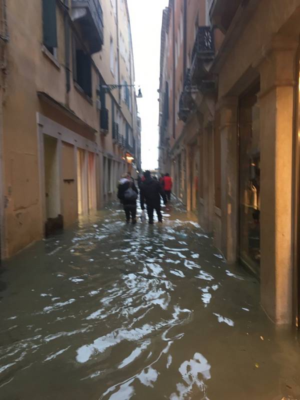 Benátky pod vodou.