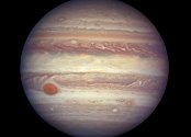 Planeta Jupiter na snímku NASA ze 3. dubna 2017.