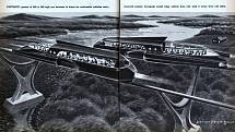 Ilustrace modelů Ford Glideair v tehdejších časopisech.