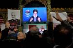 Lídr hnutí Hizballáh Hasan Nasralláh při projevu v souvislosti s úmrtím generála Kásema Solejmáního