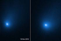 Zatím nejjasnější snímky záhadné mezihvězdné komety, pořízené Hubbleovým dalekohledem