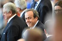 Prezident UEFA Michael Platini na finále MS.