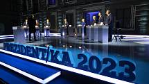 Debata prezidentských kandidátů v České televizi před prvním kolem voleb, 8. ledna 2023, Praha