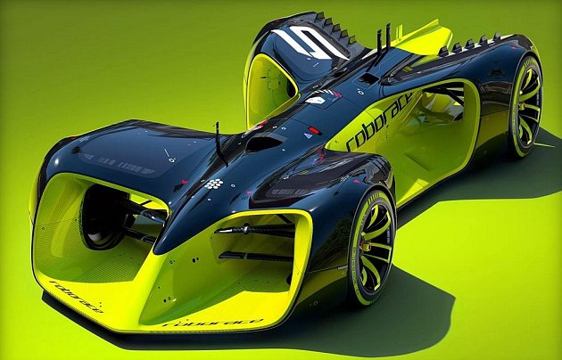 Koncept monopostu pro první šampionát autonomních vozů.