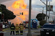 V San Franciscu hořelo plynové potrubí