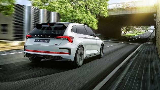 Škoda Vision RS je hatchback, který příští rok v umírněné podobě nahradí současný Rapid