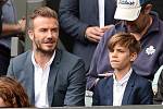 Středa na Wimbledonu: David Beckham se synem