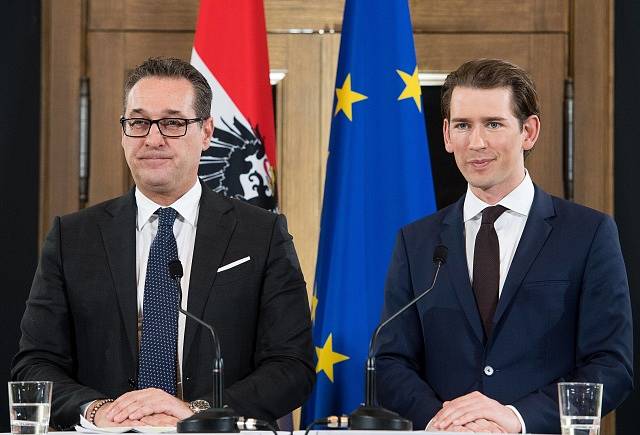 Heinz-Christian Strache a Sebastian Kurz