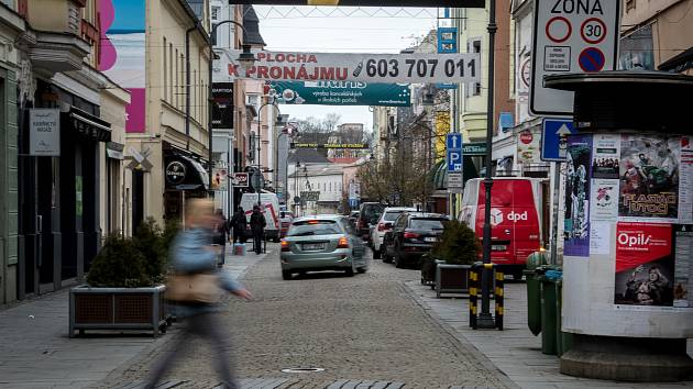 Ulice Stodolní, 4. března 2019 v Ostravě.