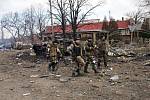 Proruští separatisté v obsazeném východoukrajinském městě Debalceve