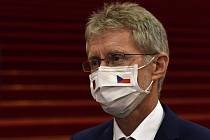 Předseda Senátu Miloš Vystrčil hovořil 2. září v Tchaj-peji s českými novináři