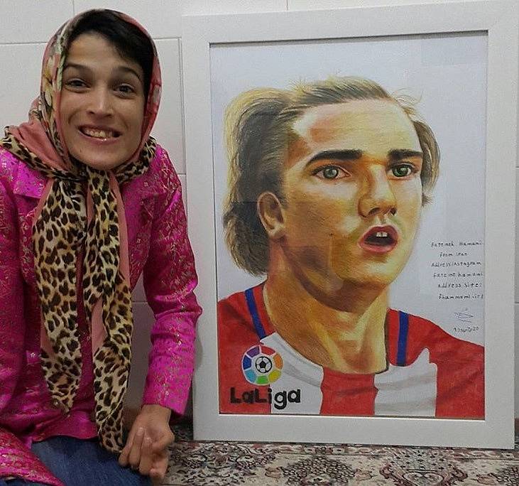 Fatemeh si poradila i s Antoinem Griezmannem.